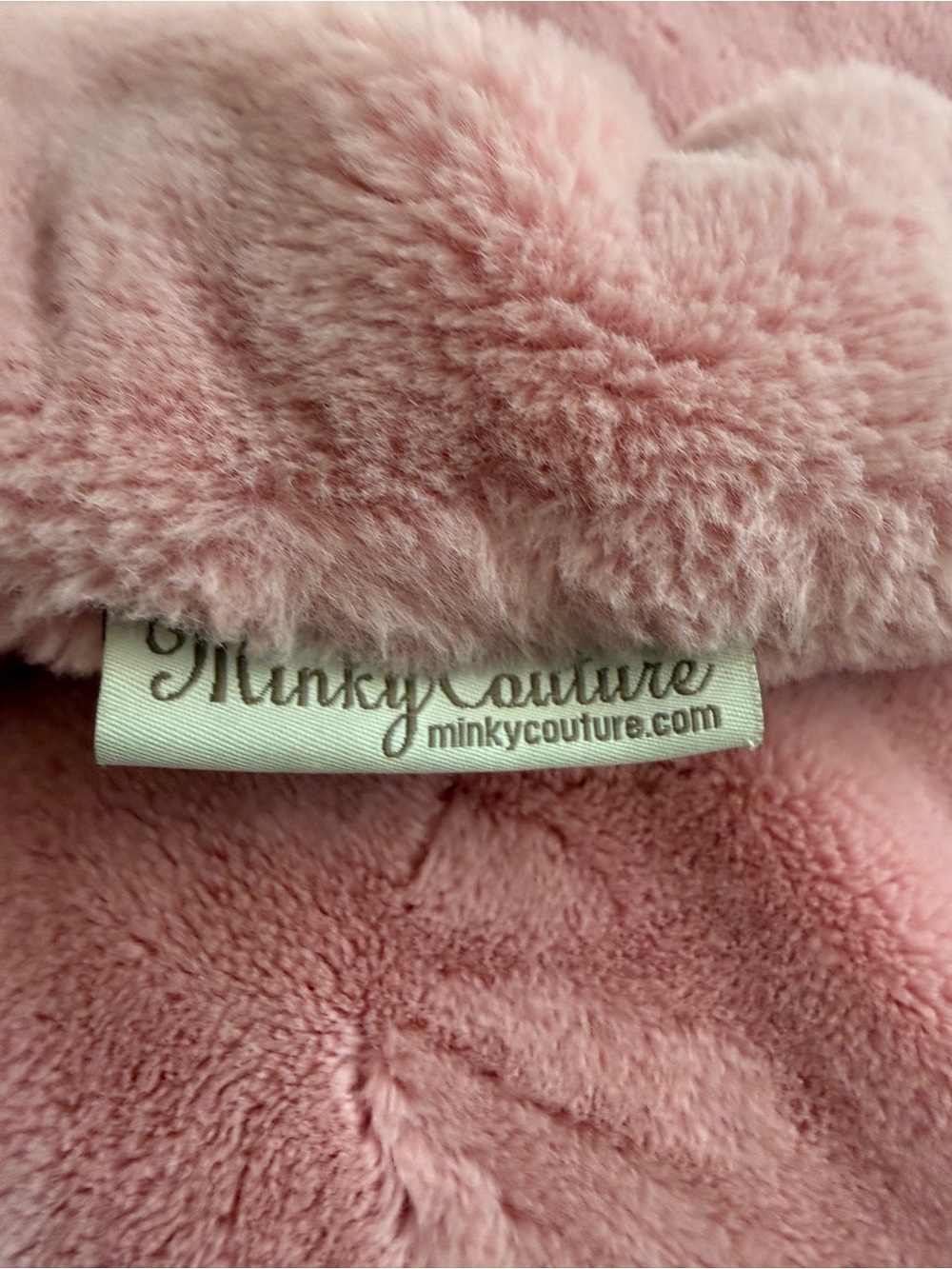 Minky Couture Soft Pink Blanket - Picture 2 of 4